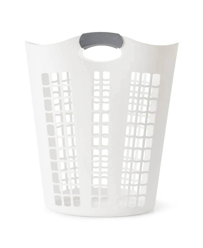 Gracious Living Easy Carry Flex 87 L Plastic Laundry Hamper (3 Pack)