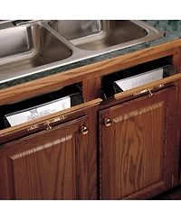 Rev-a-Shelf 19" Tip Out Tray w/ Soft-Close for Sink Base Cabinet, 6581-19SS-sc-1