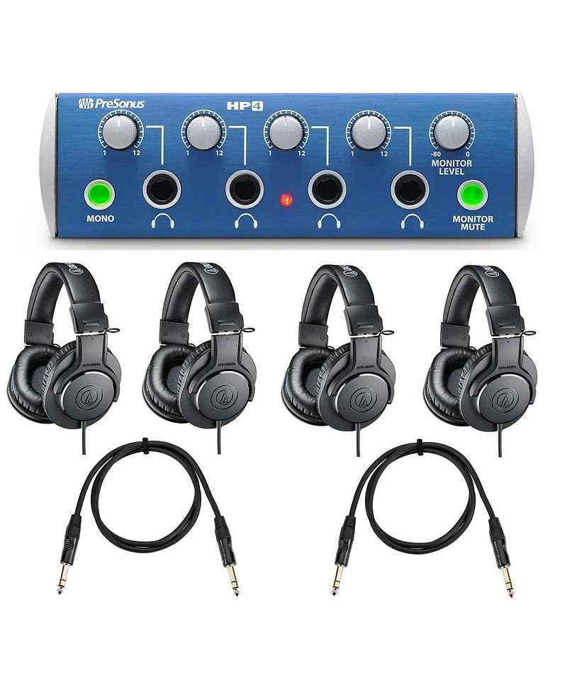 PreSonus HP4 4 Channel Headphone Distribution Amplifier