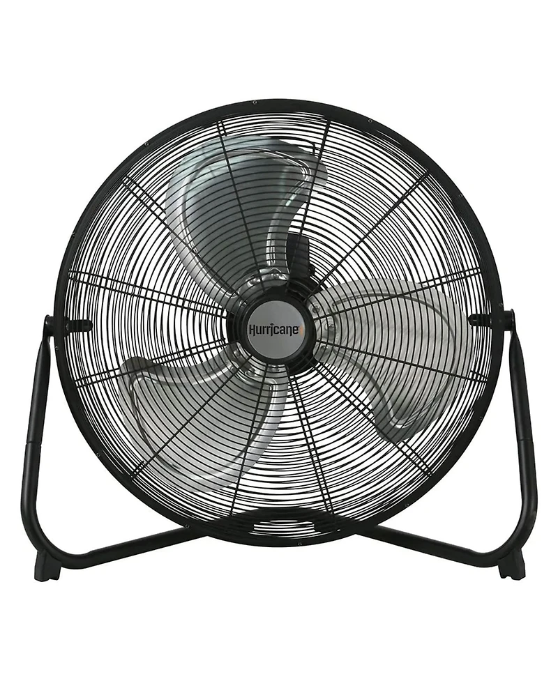 Hurricane Pro 20 Inch 3 Speed High Velocity Metal Floor Fan, Black (2 Pack)