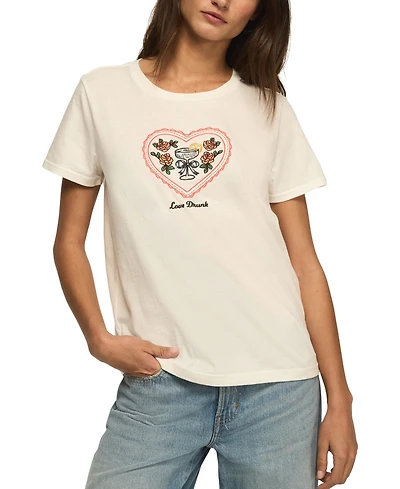 Lucky Brand Women's Love Drunk Classic Crewneck T-Shirt