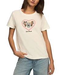 Lucky Brand Women's Love Drunk Classic Crewneck T-Shirt