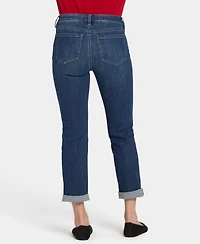 Nydj Petite Sheri Slim Ankle Jeans with Rolled Cuffs and Lift Tuck Technology