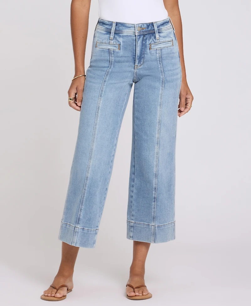 Nydj Petite Teresa Wide-Leg Ankle Jeans with Lift Tuck Technology