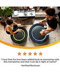 Leaps and Rebounds Fitness Trampoline, 40-inch or 48-inch |Adults and Kids Rebounder for Indoor and Outdoor, Up to 270 lbs | Lifetime Warranty | Low I