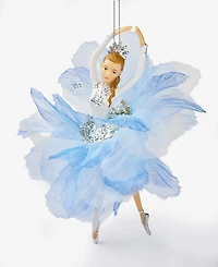 Holiday Lane Ballet Dancing Caucasian Ballerina in Blue Ornament, Exclusively at Macy's