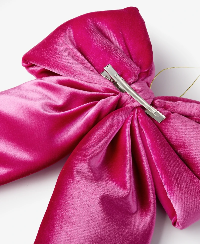Holiday Lane Beauty Boom Pink Bow Ornament with Clip, Macy's Exclusive