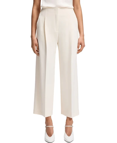 Boss by Hugo Women's Pleat Front Relaxed-Fit Pants
