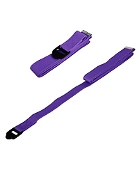 BalanceFrom Fitness 7 Piece Yoga Set with Mat, Stretch Strap, & Knee Pad, Purple