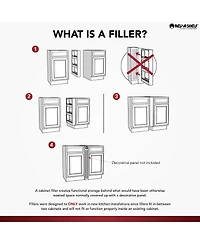 Rev-a-Shelf Pullout Wall Filler Between Cabinet Shelf Storage 6"x30", 432-wf-6C