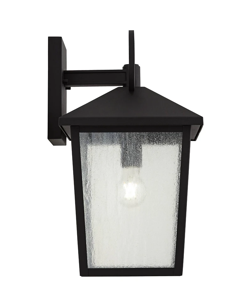 John Timberland Westmont 18"H Sand Black Outdoor Wall Light Set of 2