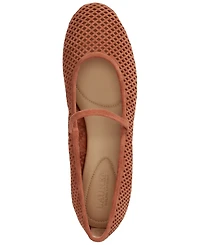 Lauren Ralph Women's Jayna Perforated Mary Jane Flats
