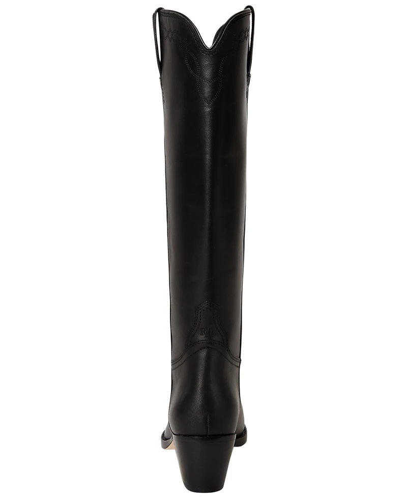 Lauren Ralph Women's Harpher Block Heel Tall Boots