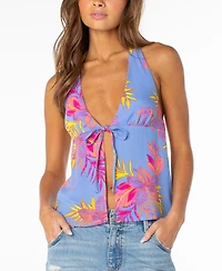 Roxy Women's Fairweather Printed V-Neck Top