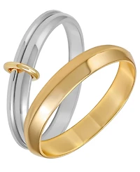 Guess 2-Pc. Gold & Silver-Tone Bangle Set
