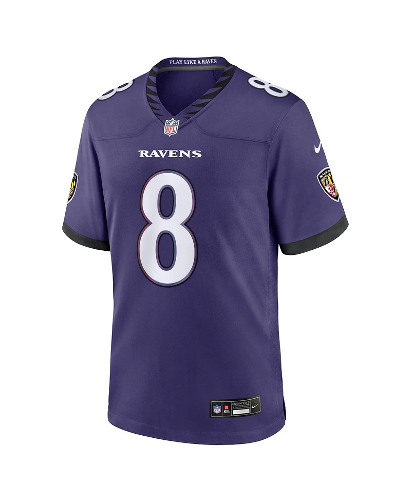 Nike Men's Lamar Jackson Purple Baltimore Ravens Team Game Jersey