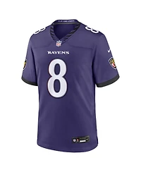 Nike Men's Lamar Jackson Purple Baltimore Ravens Team Game Jersey