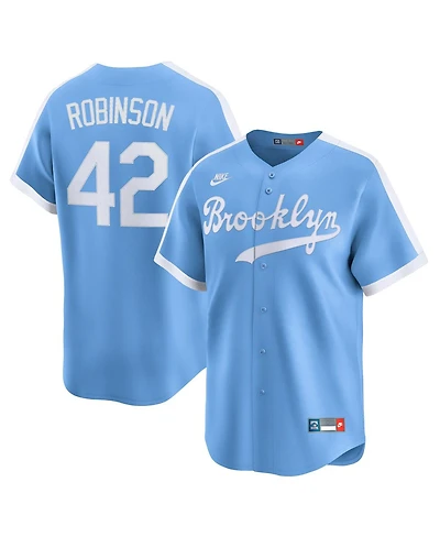 Nike Men's Jackie Robinson Light Blue Brooklyn Dodgers Cooperstown Collection Limited Jersey