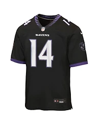 Nike Big Boys and Girls Kyle Hamilton Black Baltimore Ravens Alternate Game Jersey