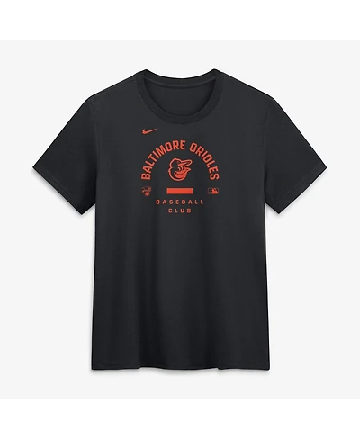 Nike Women's Black Baltimore Orioles Authentic Collection Early Work Tri-Blend Dri-fit T-Shirt