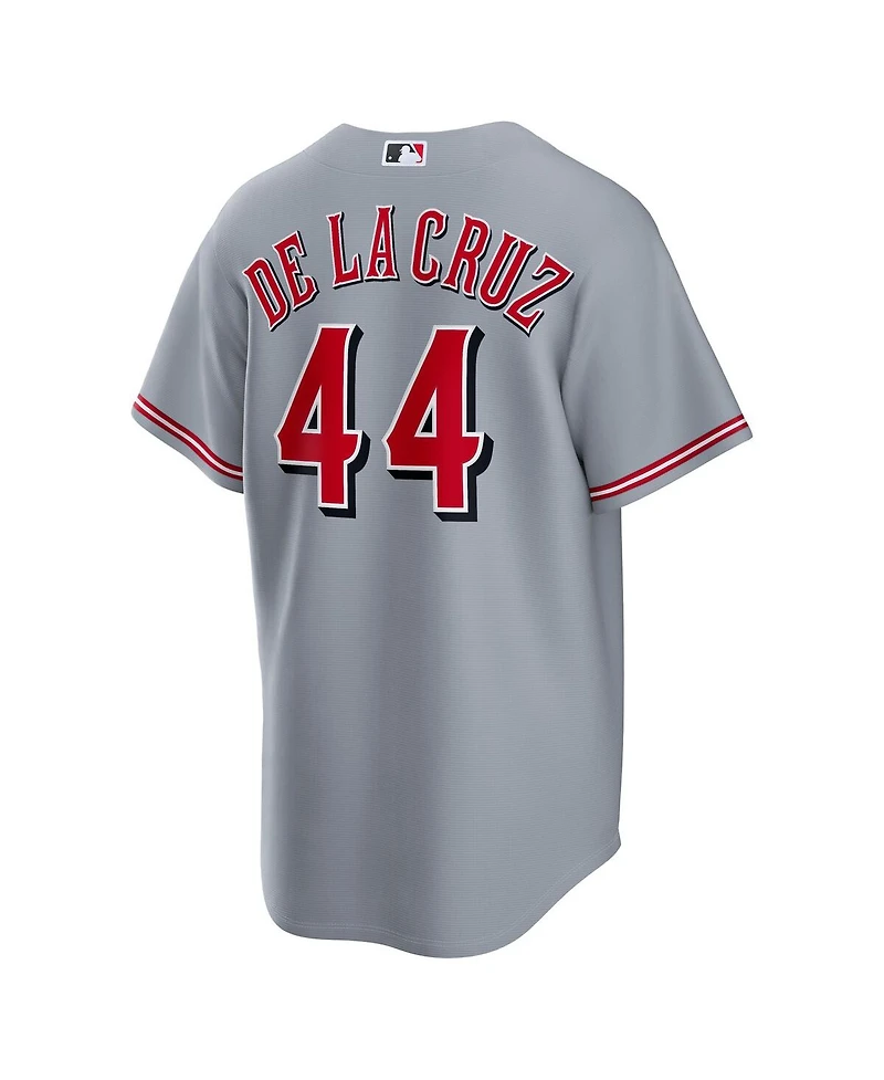 Nike Men's Elly De La Cruz Gray Cincinnati Reds Road Replica Jersey