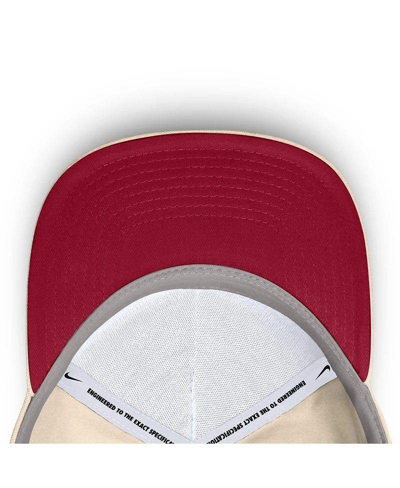 Nike Men's and Women's Natural Alabama Crimson Tide Legacy Vintage Rope Rise Adjustable Hat