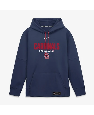 Nike Men's Navy St. Louis Cardinals Authentic Collection Therma-fit Hoodie