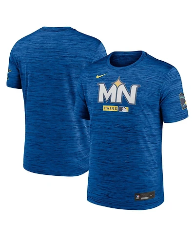 Nike Men's Royal Minnesota Twins Authentic Collection City Connect Velocity Dri-fit T-Shirt
