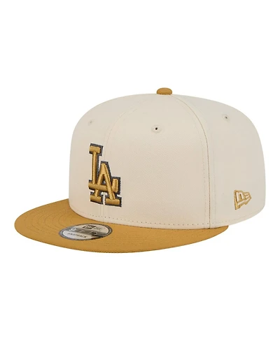 New Era Men's Light Beige/Khaki Los Angeles Dodgers 2-Tone Color Pack 9FIFTY Snapback Hat