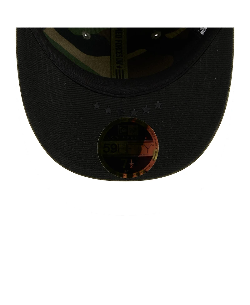 New Era Men's Olive Boston Red Sox 2026 Armed Forces Day Low Profile 59FIFTY Fitted Hat