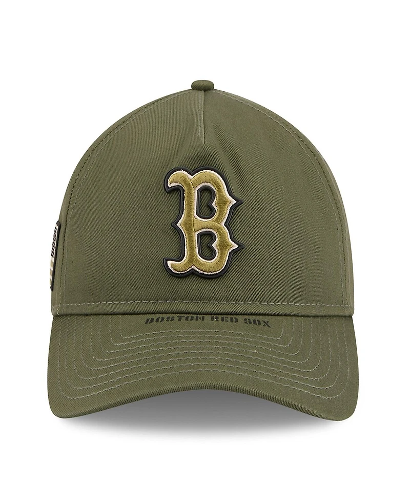 New Era Men's Olive Boston Red Sox 2026 Armed Forces Day 9TWENTY Adjustable Hat