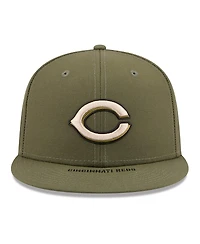 New Era Men's Olive Cincinnati Reds 2026 Armed Forces Day 59FIFTY Fitted Hat