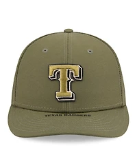 New Era Men's Olive Texas Rangers 2026 Armed Forces Day Low Profile 59FIFTY Fitted Hat