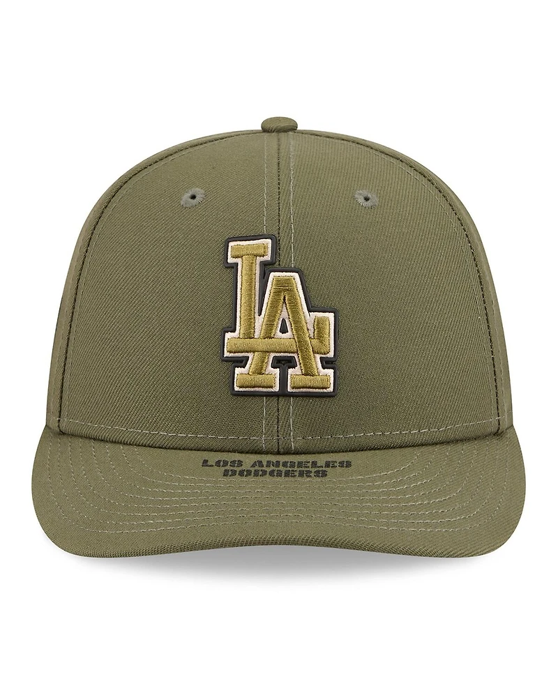 New Era Men's Olive Los Angeles Dodgers 2026 Armed Forces Day Low Profile 59FIFTY Fitted Hat
