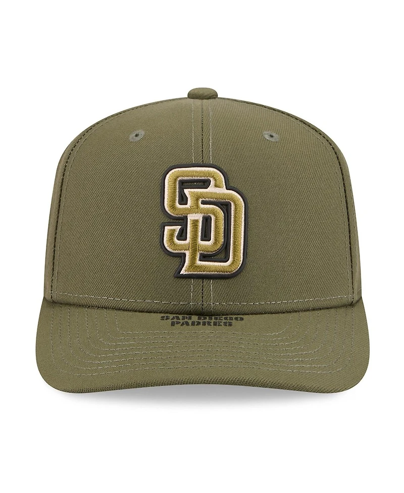 New Era Men's Olive San Diego Padres 2026 Armed Forces Day 9SEVENTY Adjustable Hat