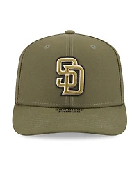 New Era Men's Olive San Diego Padres 2026 Armed Forces Day 9SEVENTY Adjustable Hat