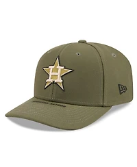 New Era Men's Olive Houston Astros 2026 Armed Forces Day 9SEVENTY Adjustable Hat