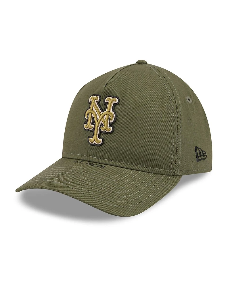 New Era Men's Olive New York Mets 2026 Armed Forces Day 9TWENTY Adjustable Hat