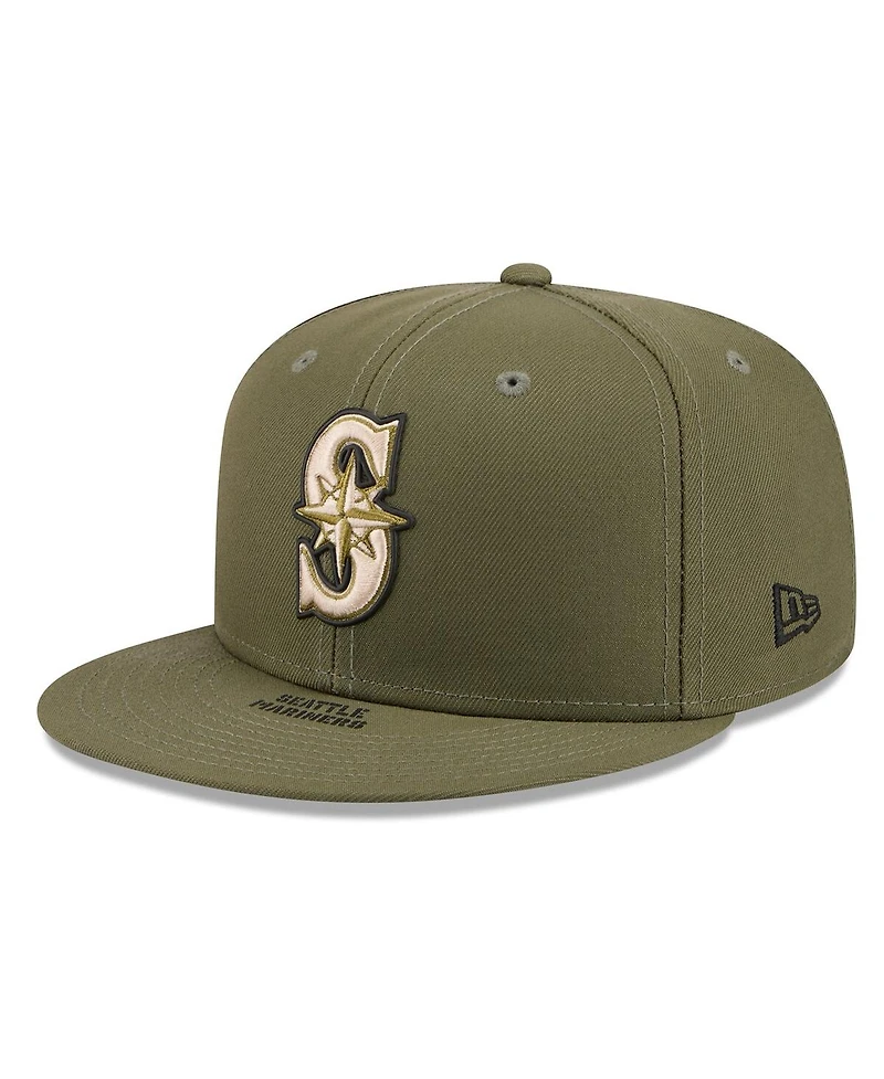 New Era Men's Olive Seattle Mariners 2026 Armed Forces Day 59FIFTY Fitted Hat