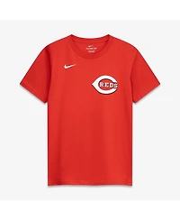 Nike Big Boys and Girls Elly De La Cruz Red Cincinnati Reds Name Number T-Shirt