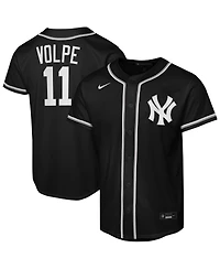 Nike Big Boys and Girls Anthony Volpe Black New York Yankees Fashion Replica Player Jersey