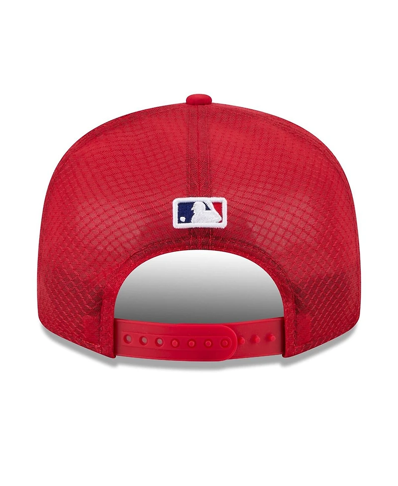 New Era Men's Red Philadelphia Phillies 2026 Batting Practice 9FIFTY Snapback Hat