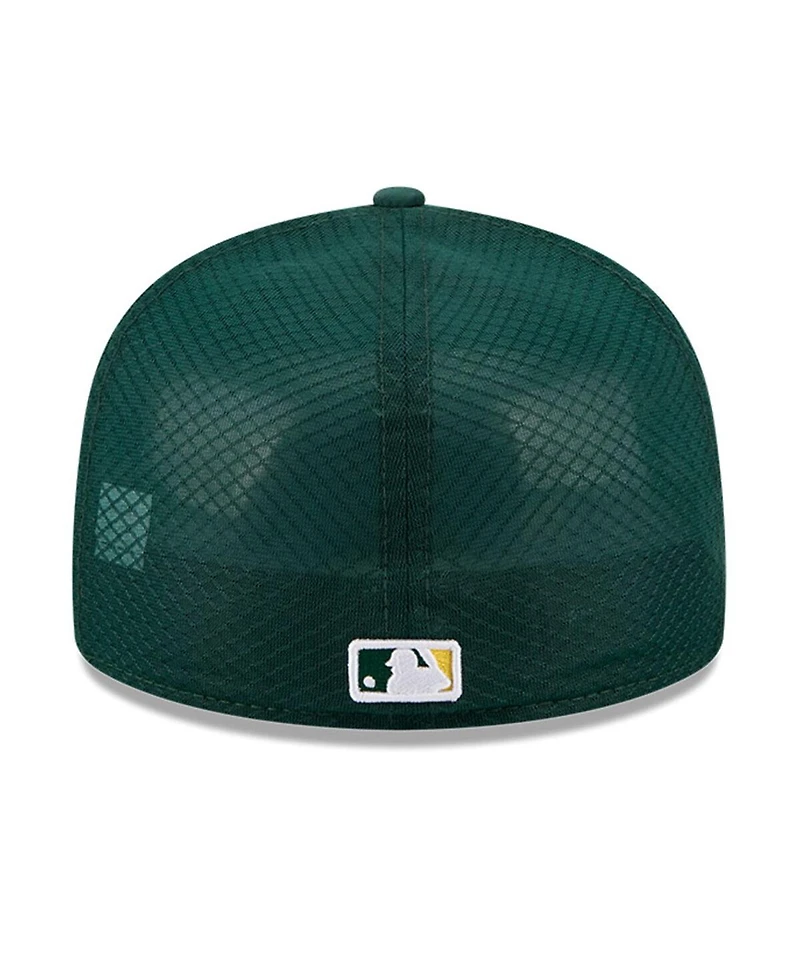 New Era Men's Green Athletics 2026 Batting Practice 59FIFTY Fitted Hat
