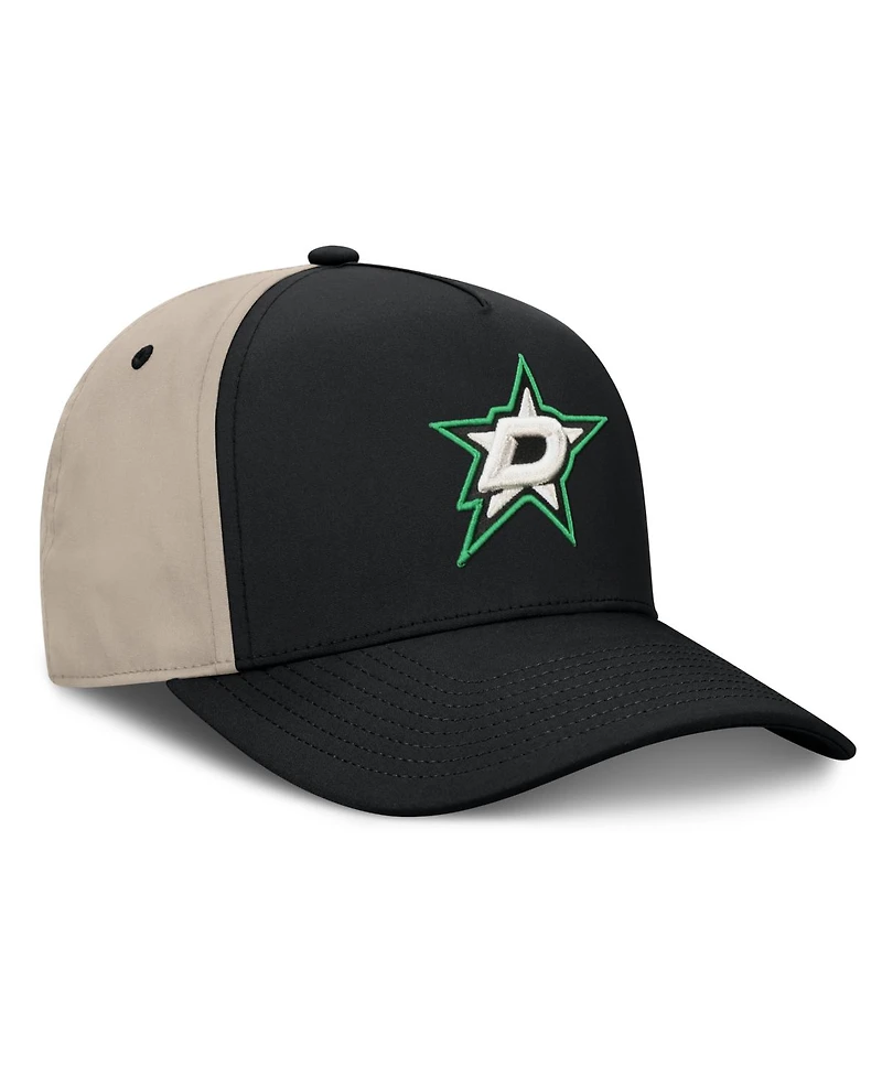 Fanatics Men's Black/Tan Dallas Stars 2026 Stanley Cup Playoffs Locker Room Adjustable Hat