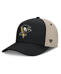 Fanatics Men's Black/Tan Pittsburgh Penguins 2026 Stanley Cup Playoffs Locker Room Adjustable Hat