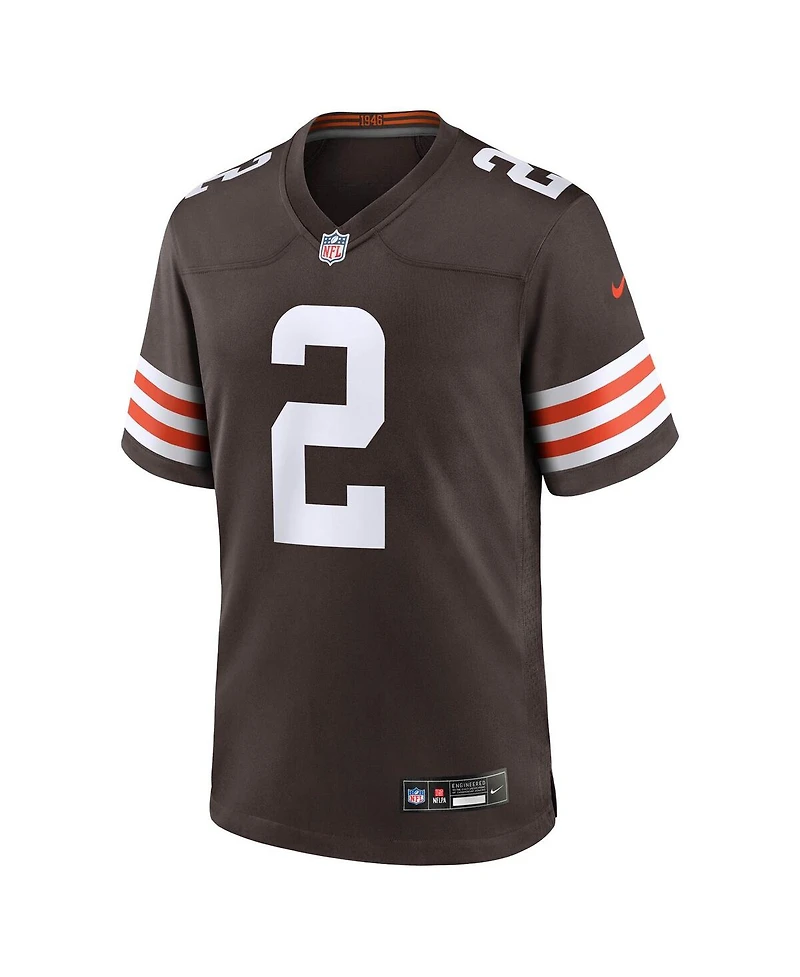Nike Men's Shedeur Sanders Brown Cleveland Browns Game Jersey