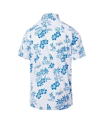 Reyn Spooner Men's White Los Angeles Dodgers Kekai Performance Button-Up Top