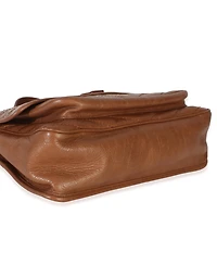 Pre-Owned Saint Laurent Caramel Crinkled Calfskin Matelasse Medium Niki Chain Satchel