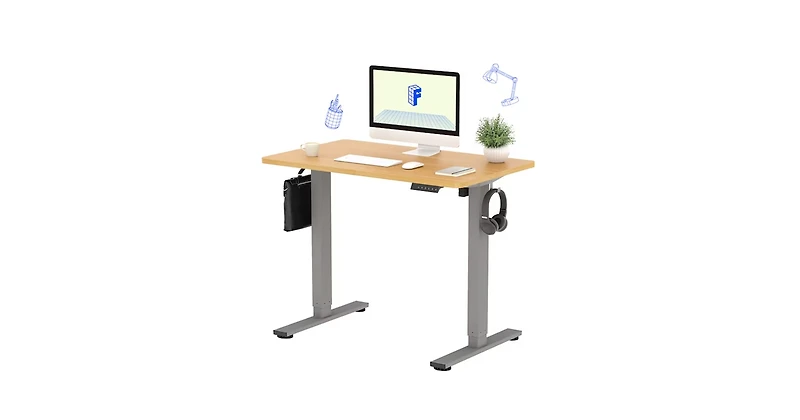FlexiSpot E2 40" x 24" Electric Height-Adjustable Standing Desk
