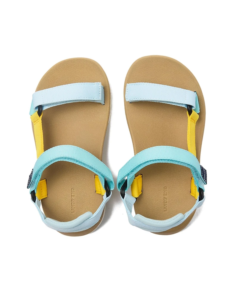 Lands' End Little Girls Colorful Traveler Sport Strap Sandals